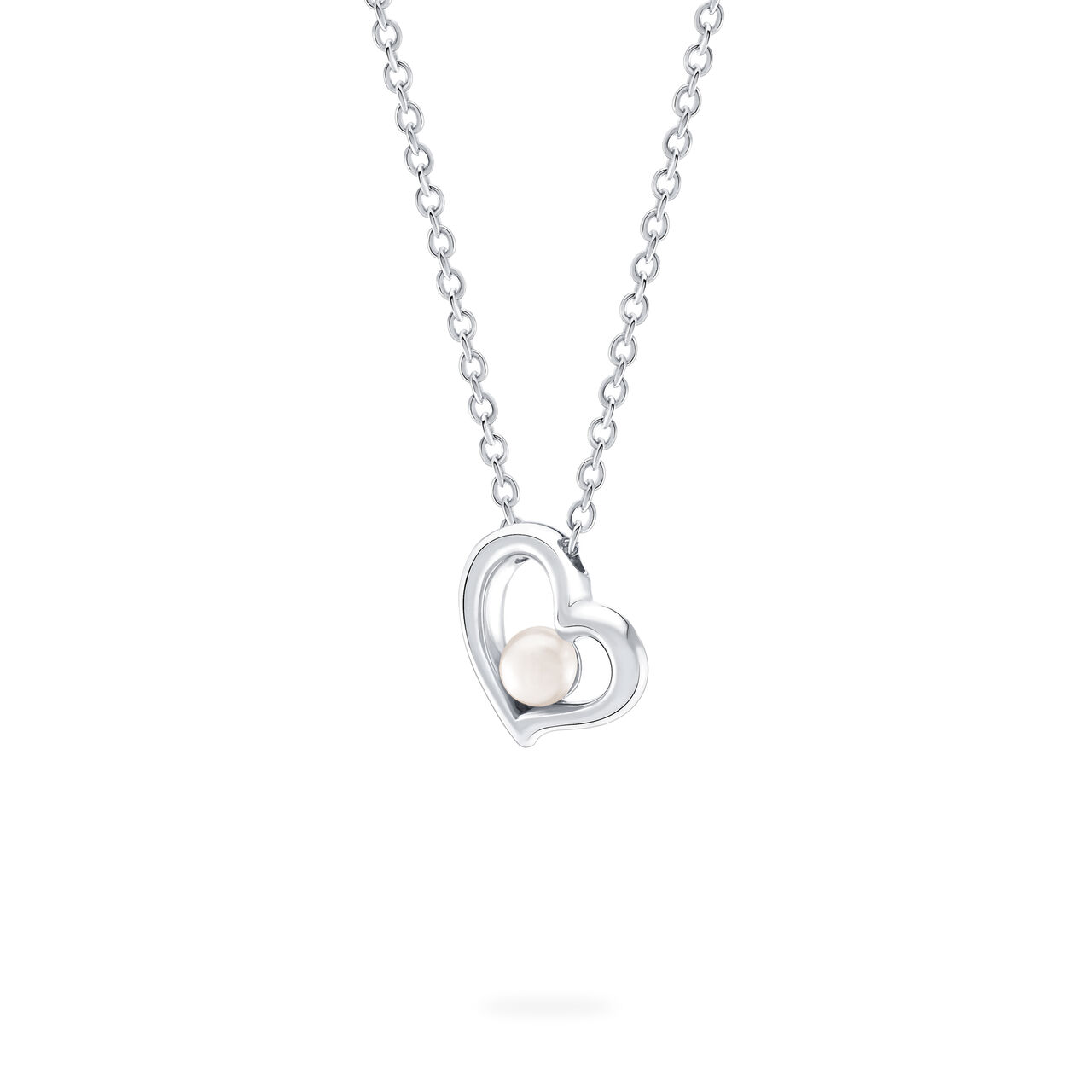 Birks Essentials Freshwater Pearl Heart Pendant for Kids image number 1
