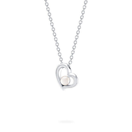 Birks Essentials Freshwater Pearl Heart Pendant for Kids image number 1