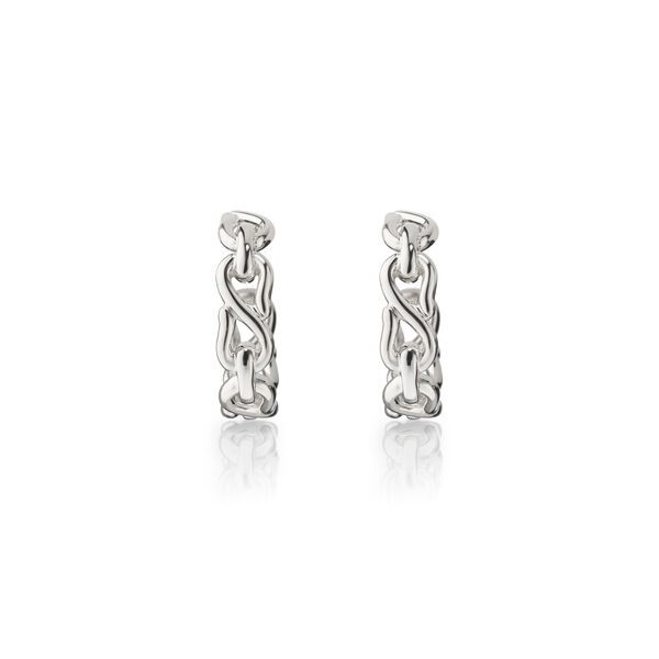 Boucles d'oreilles anneaux Infinite & Boundless Infinity en argent