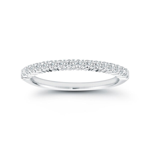 White Gold and 0.34ct Diamond Wedding Band