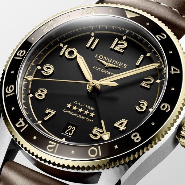 Spirit Zulu 39 mm GMT automatique en acier inoxydable et or jaune