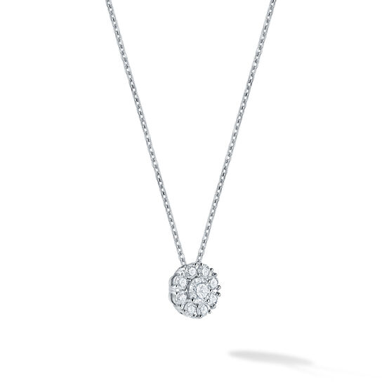 Pendentif en grappe de diamants, moyenne image number 1
