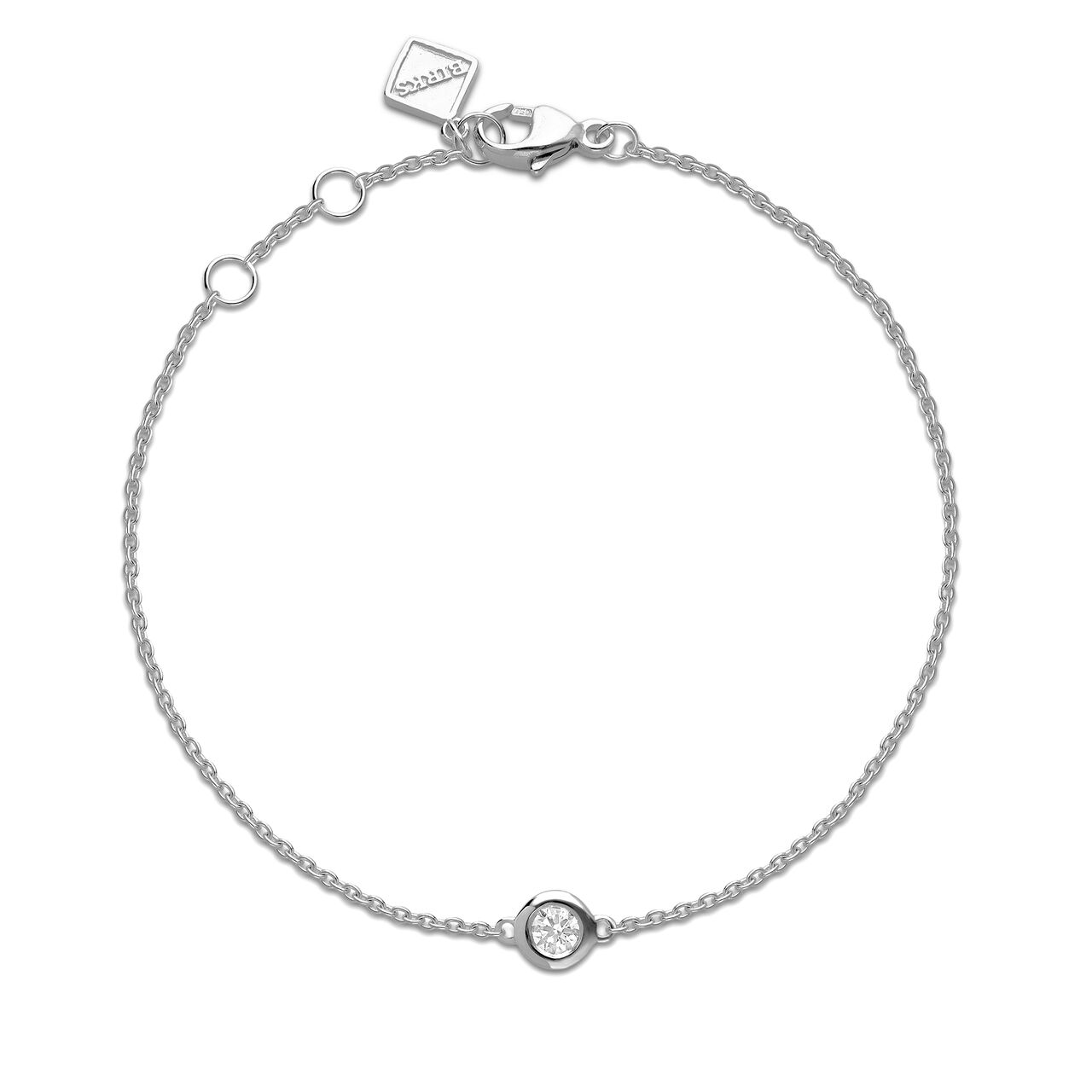 Birks Essentials Sterling Silver and Diamond Bracelet image number 0