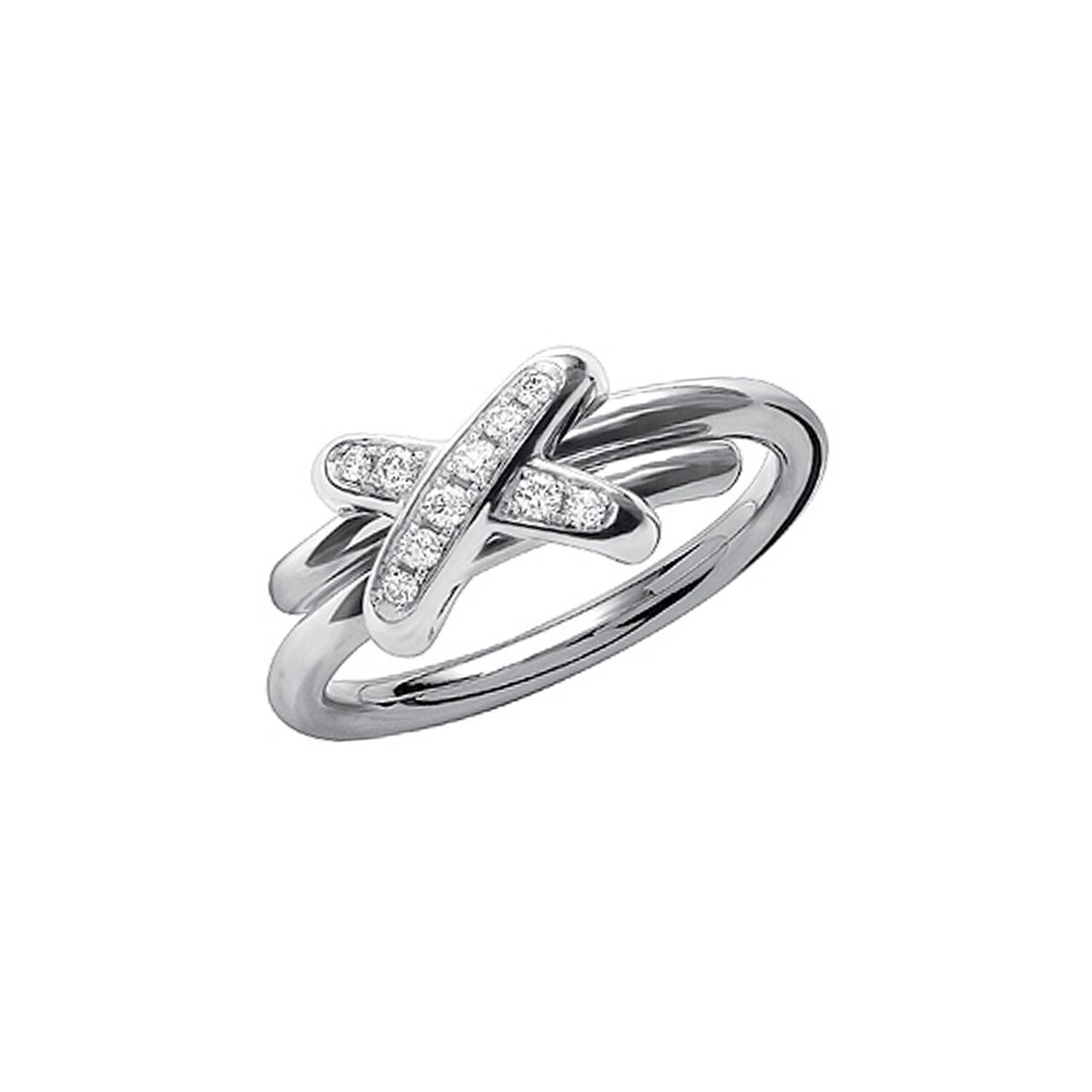Chaumet Jeux De Liens White Gold Diamond Ring image number 0