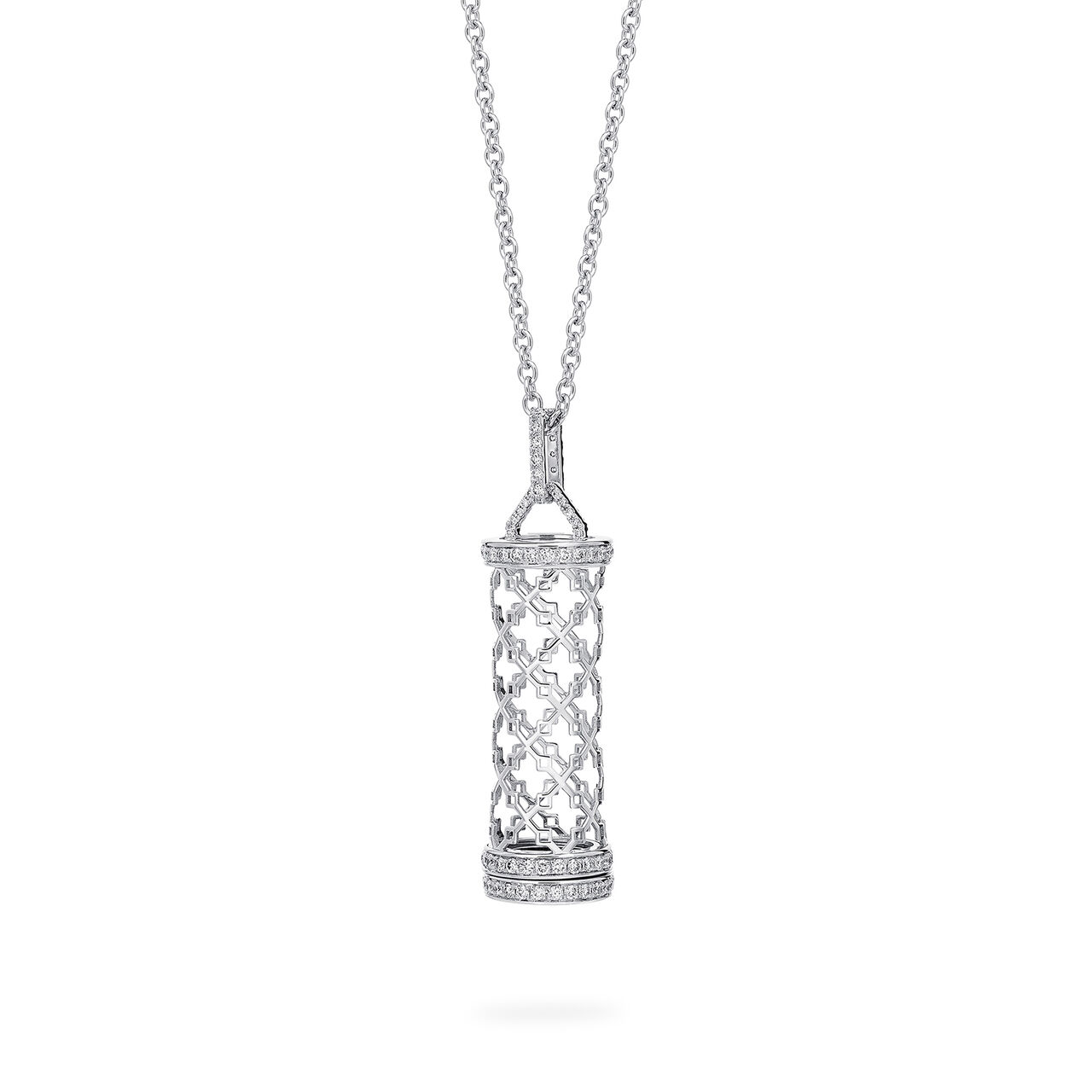 Birks Dare to Dream Diamond Message Pendant, White Gold image number 3