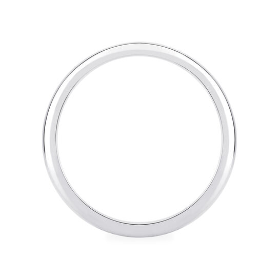 Birks Blue White Gold Wedding Band with Sapphire Accent image number 2