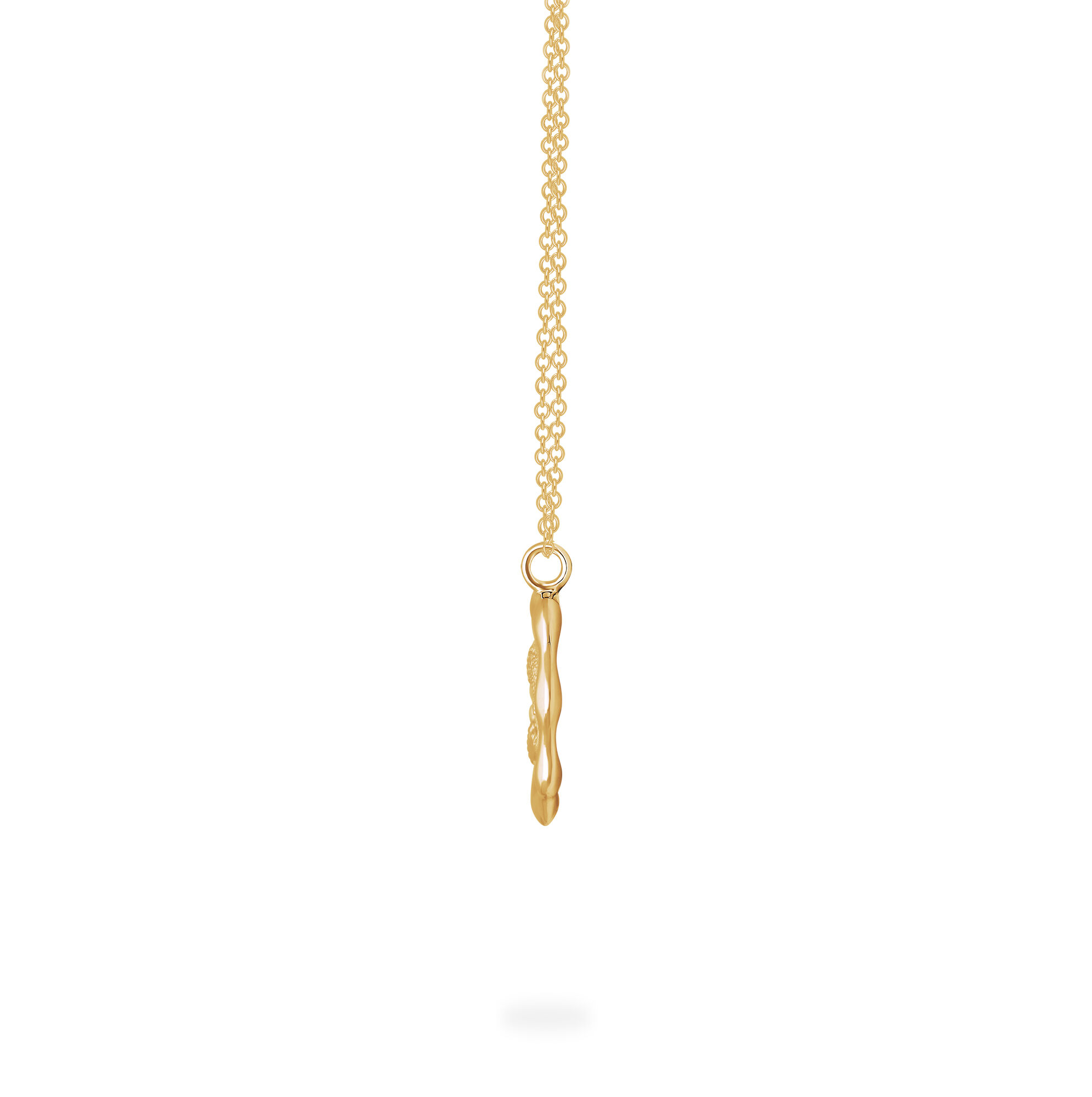 Zodiac Pisces Pendant in Yellow Gold
