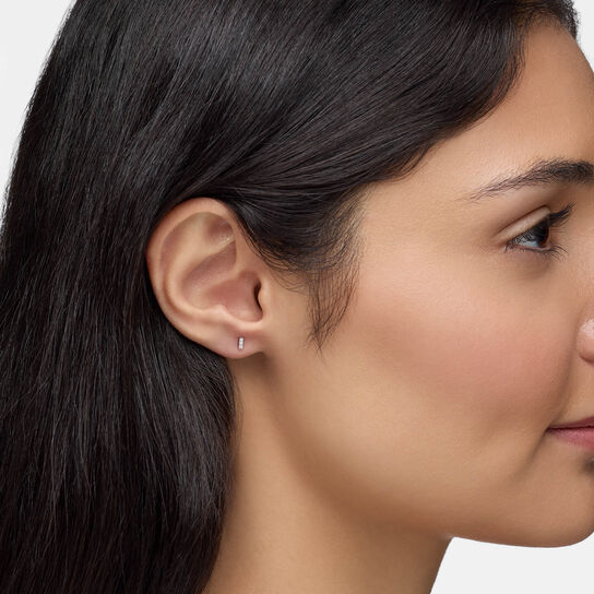 Birks Iconic Diamond Ros&eacute;e Du Matin Stud Earrings image number 1