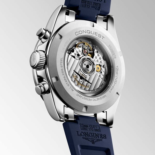 Conquest 42 mm chronographe automatique en acier inoxydable