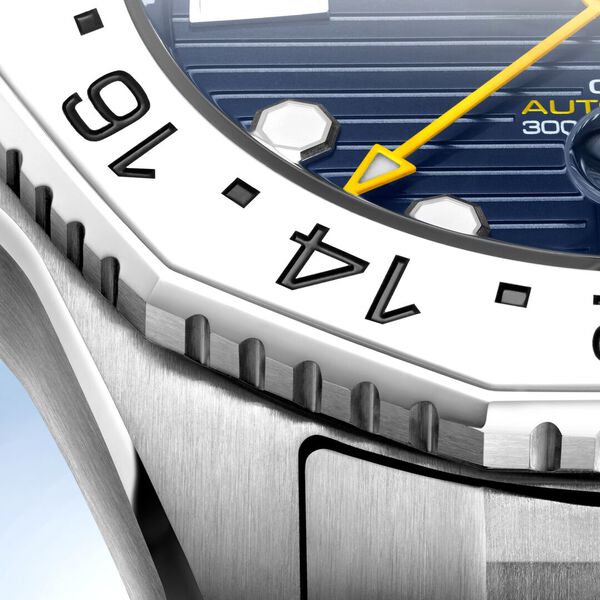Aquaracer Professional 300 43 mm automatique GMT en acier inoxydable