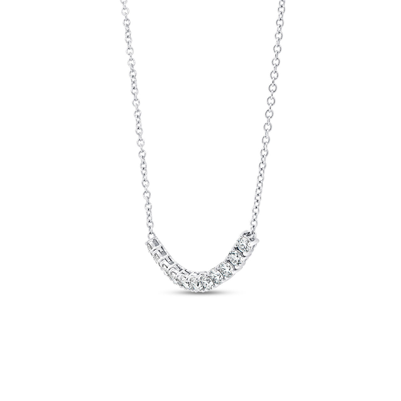 Uneek Tennis White Gold and Diamond Pav&eacute; Bar Pendant NK0016TW image number 1