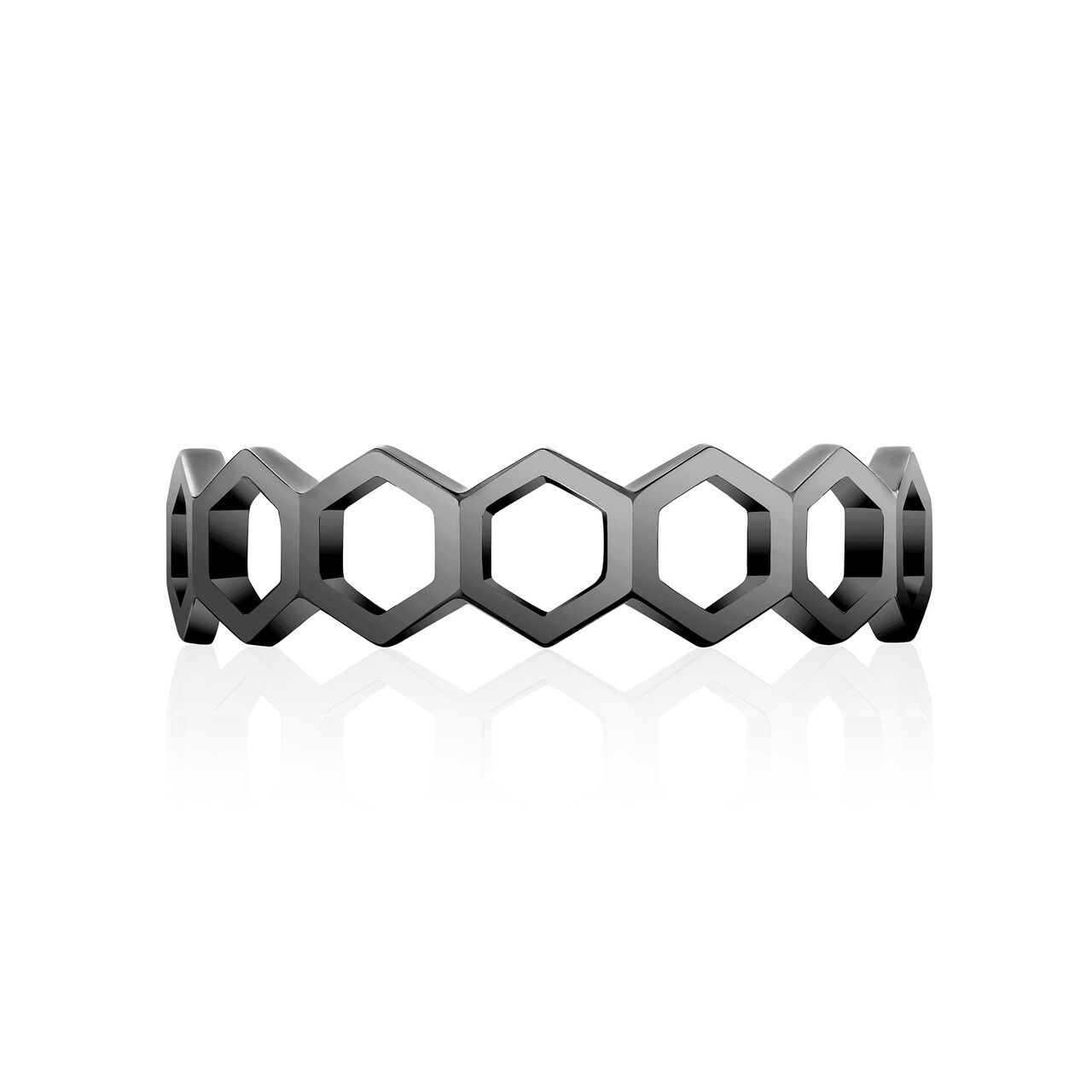 bijoux birks iconic stackable titanium bee chic ring image number 0