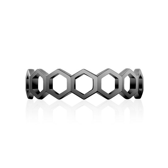 bijoux birks iconic stackable titanium bee chic ring image number 0