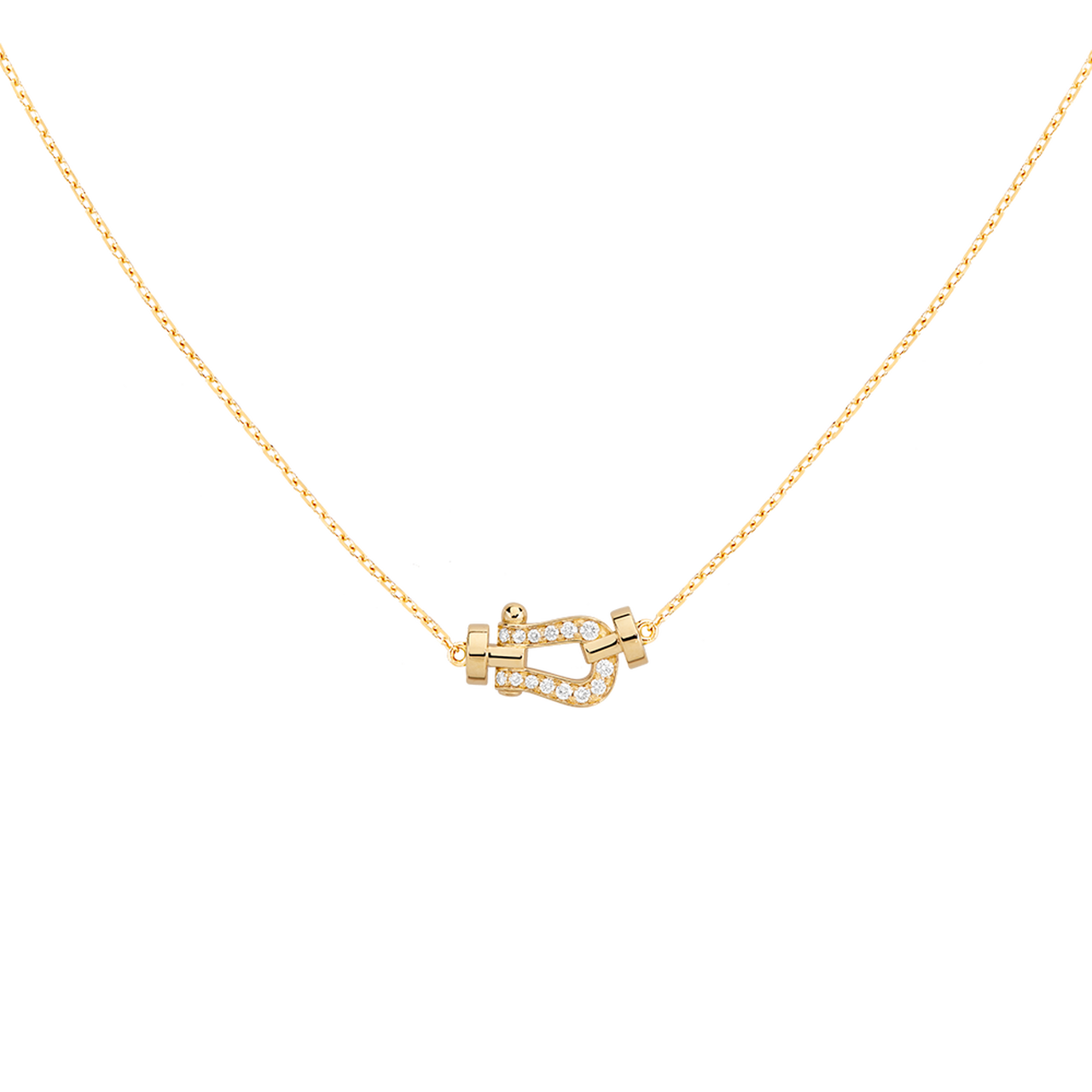 Yellow Gold and Diamond Pav&eacute; Pendant, Chain image number 0