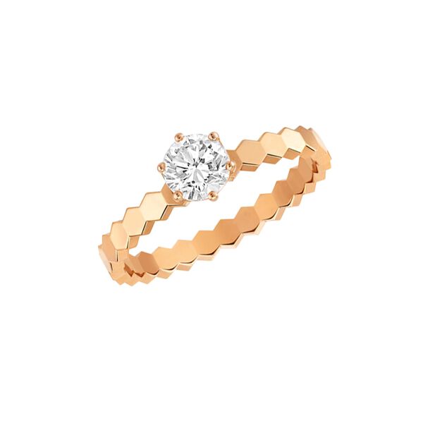 Solitaire Bee de Chaumet en or rose et diamants à partir de 0,50 carat
