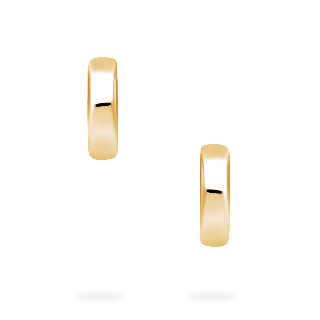 Birks Essentials Yellow Gold Huggie Earrings, 13 mm image number 2