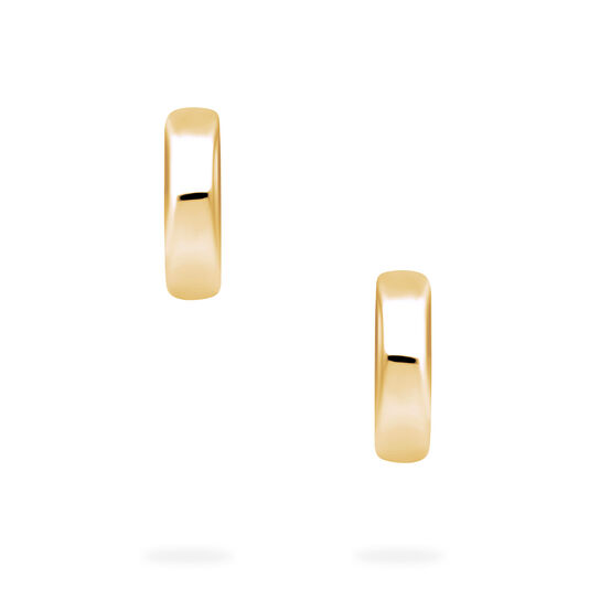Birks Essentials Yellow Gold Huggie Earrings, 13 mm image number 2