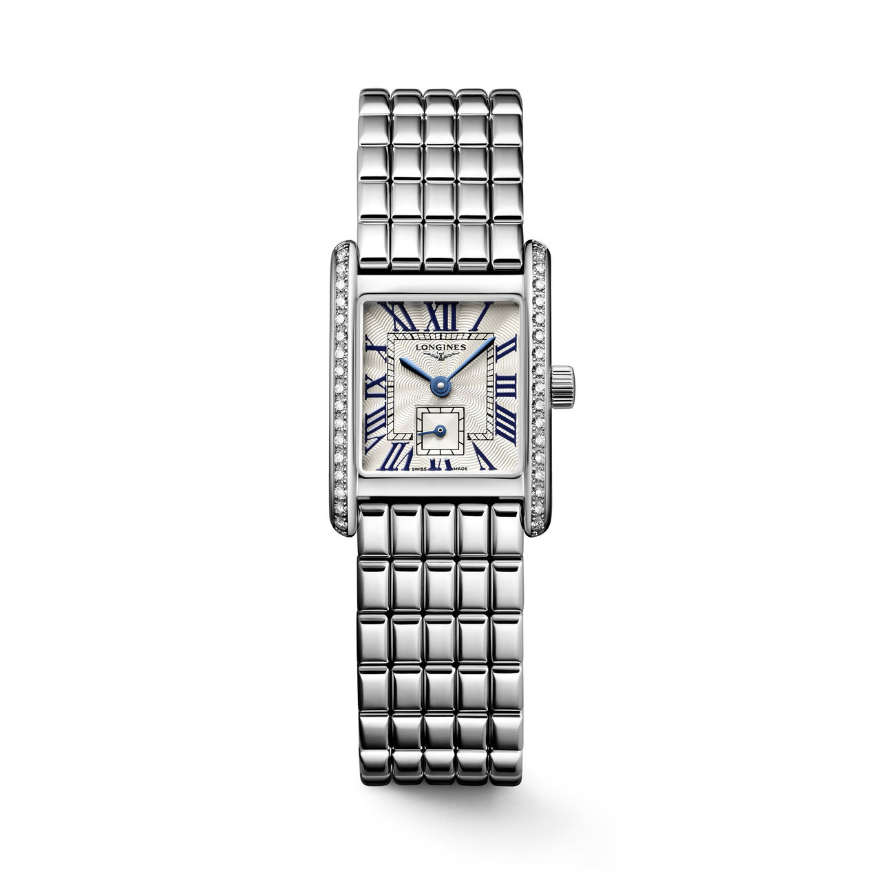 Longines Mini DolceVita Quartz 21 x 29 mm Stainless Steel and Diamond image number 0