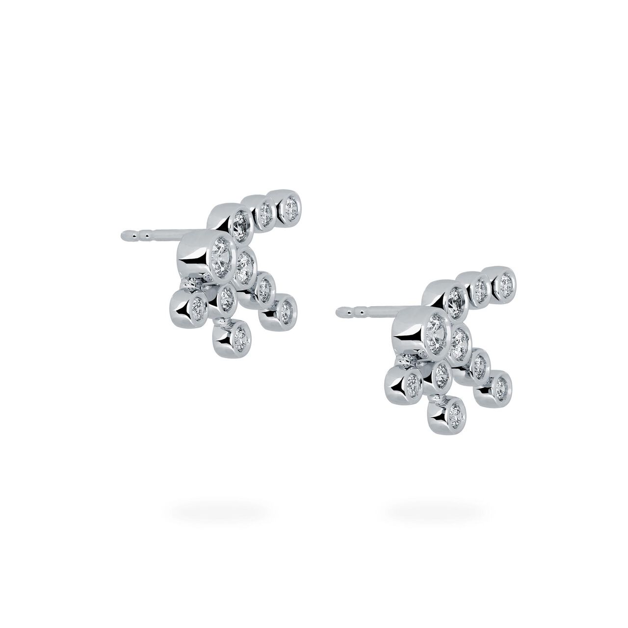 Birks Splash Diamond Cluster Earrings image number 3