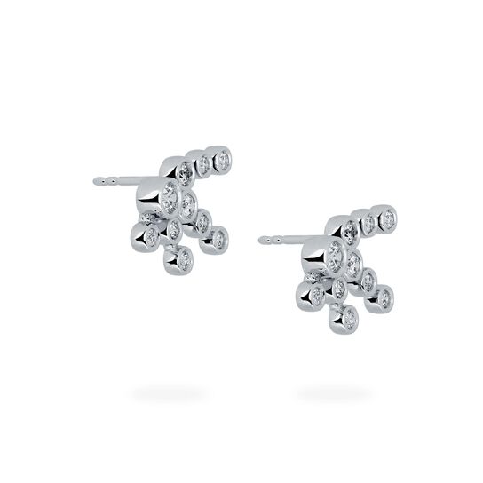 Birks Splash Diamond Cluster Earrings image number 3