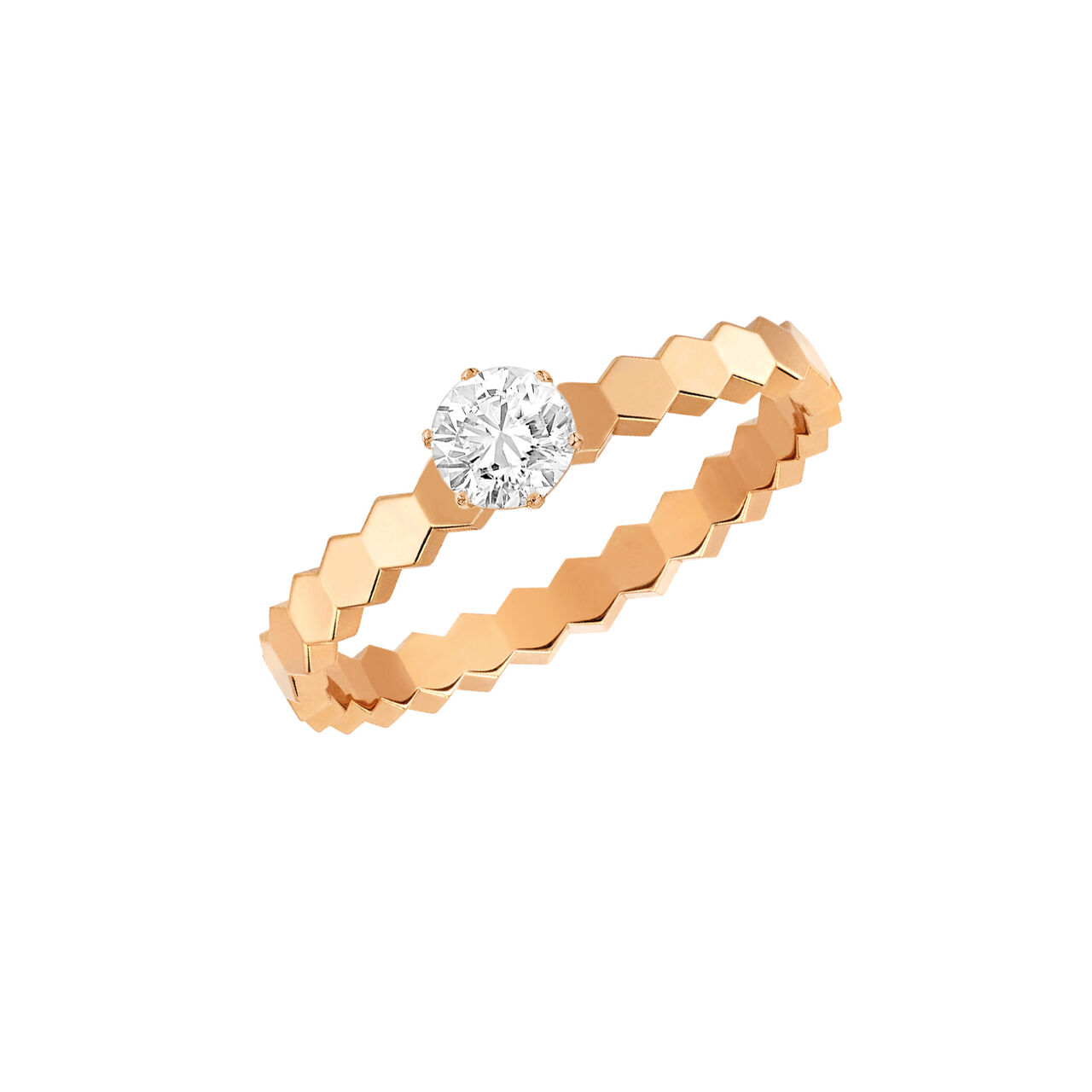 maison birks chaumet bee my love rose gold diamond solitaire from 30 carat j4nc00 image number 0