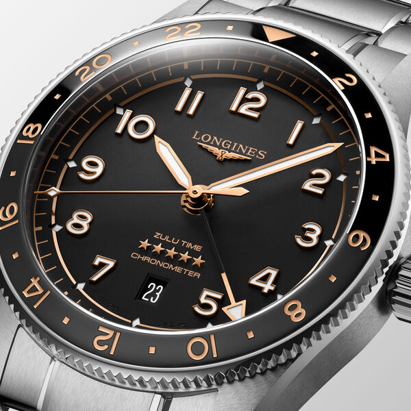 Spirit Zulu Time Automatic GMT 42 mm Stainless Steel