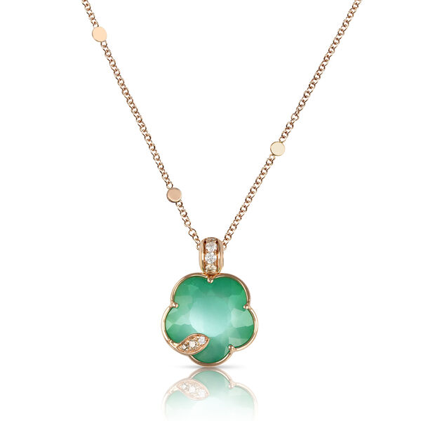 Pendentif Petit Joli Lunaire en or rose avec Lunar Garden et diamants