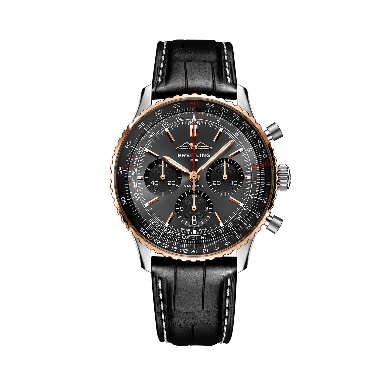 Navitimer B01 Automatic Chronograph 43 mm Stainless Steel and Red Gold - Limited Edition image number 0