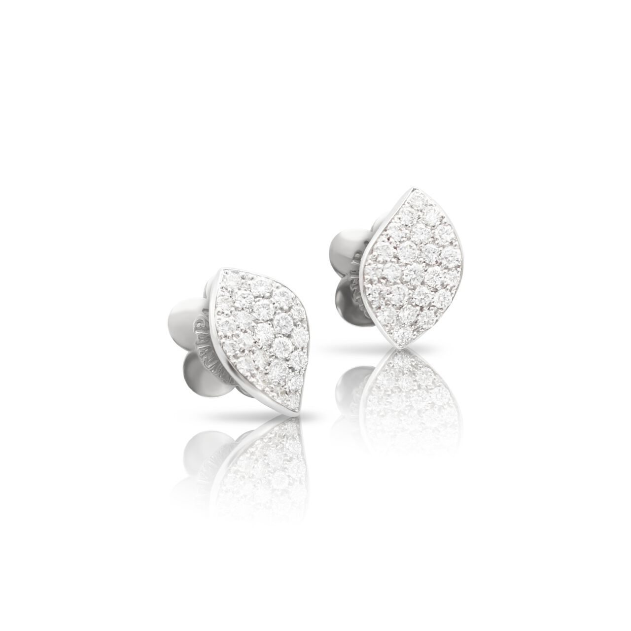 Pasquale Bruni Petit Garden White Gold and Diamond Pavé Stud Earrings 15365B Front image number 0