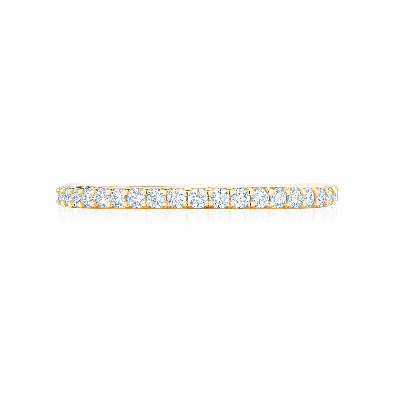 Bijoux Birks Yellow Gold And 0.18Ct Diamond Wedding Band image number 0