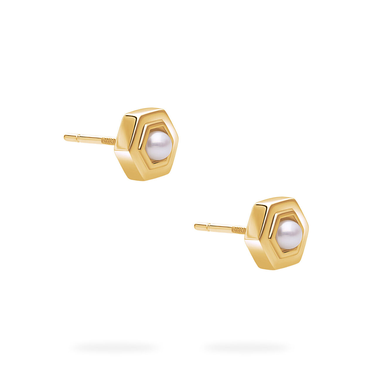 Birks Bee Chic Boucles d&rsquo;oreilles pierre de naissance en or jaune, perle d&rsquo;eau douce image number 2