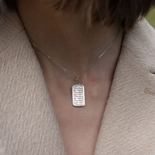 Monica Rich Kosann Silver Dorothy Pendant 450017326912 Model image number 2