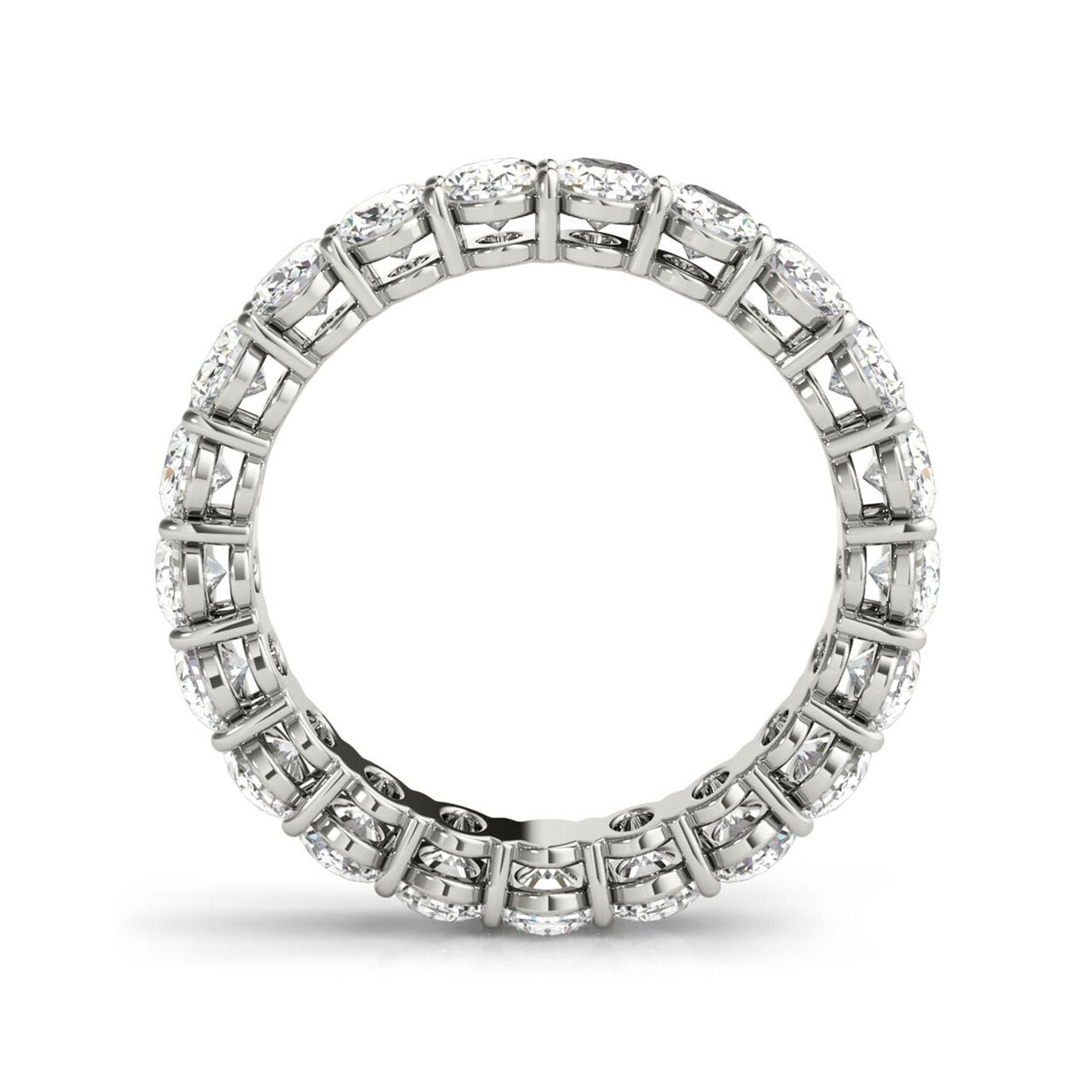 3.15 ct Oval Cut Diamond Eternity Wedding Band-6.5 image number 3