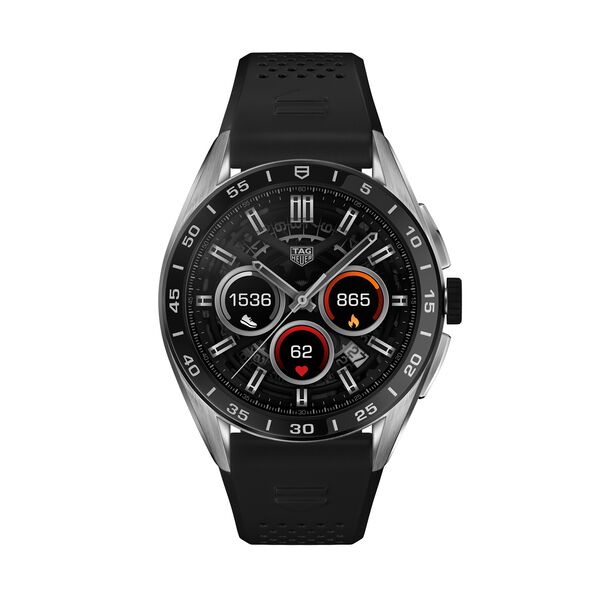 Montre intelligente Connected Calibre E4 45 mm en acier inoxydable