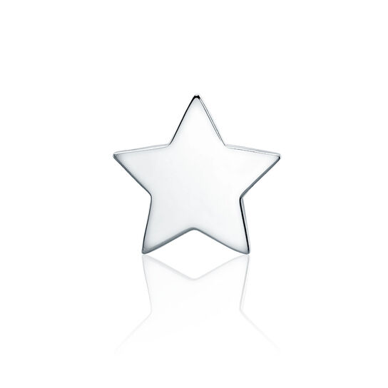bijoux birks essentials single silver star stud earring image number 0