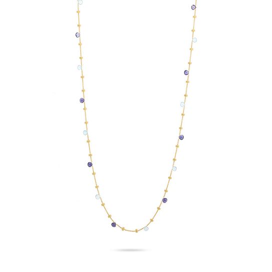 marco bicego paradise collection long yellow gold iolite and blue topaz necklace cb1199 mix240 y image number 0