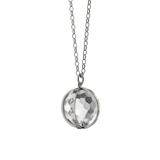 Pendentif Carpe Diem Classic Charm en argent et crystal image number 0