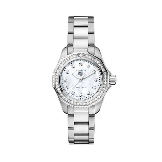 tag heuer aquaracer professional 200 quartz steel and diamond 30 mm wbp1416 ba0622 front image number 0
