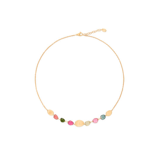 Lunaria Colour Yellow Gold and Tourmaline Necklace image number 0