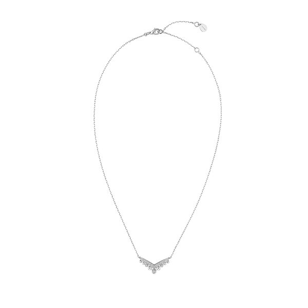 Josephine Aigrette White Gold and Diamond Pendant