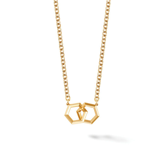 Birks Bee Chic Pendentif en or jaune avec hexagones entrecroisés image number 0