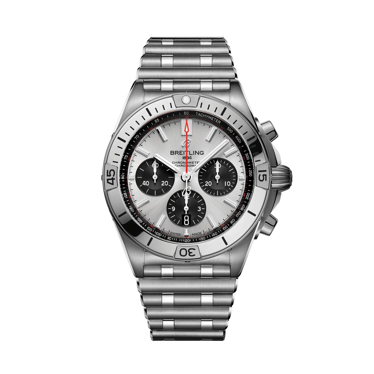 maison birks breitling chronomat b01 42 teel silver ab0134101g1a1 image number 0