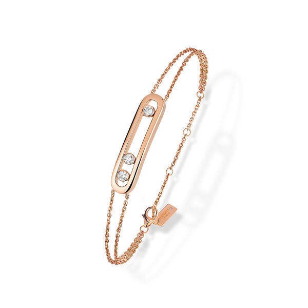 Bracelet Move Classique en or rose avec diamants