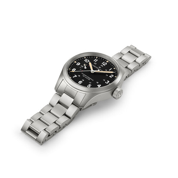 Khaki Field Power Reserve 40 mm Stainless Steel