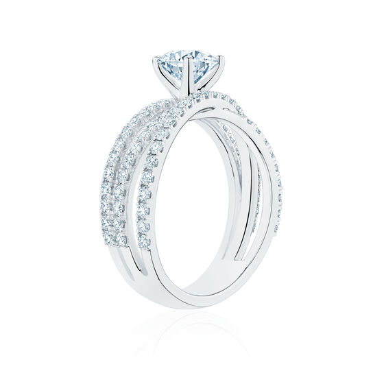 Infinity Diamond Engagement Ring image number 2