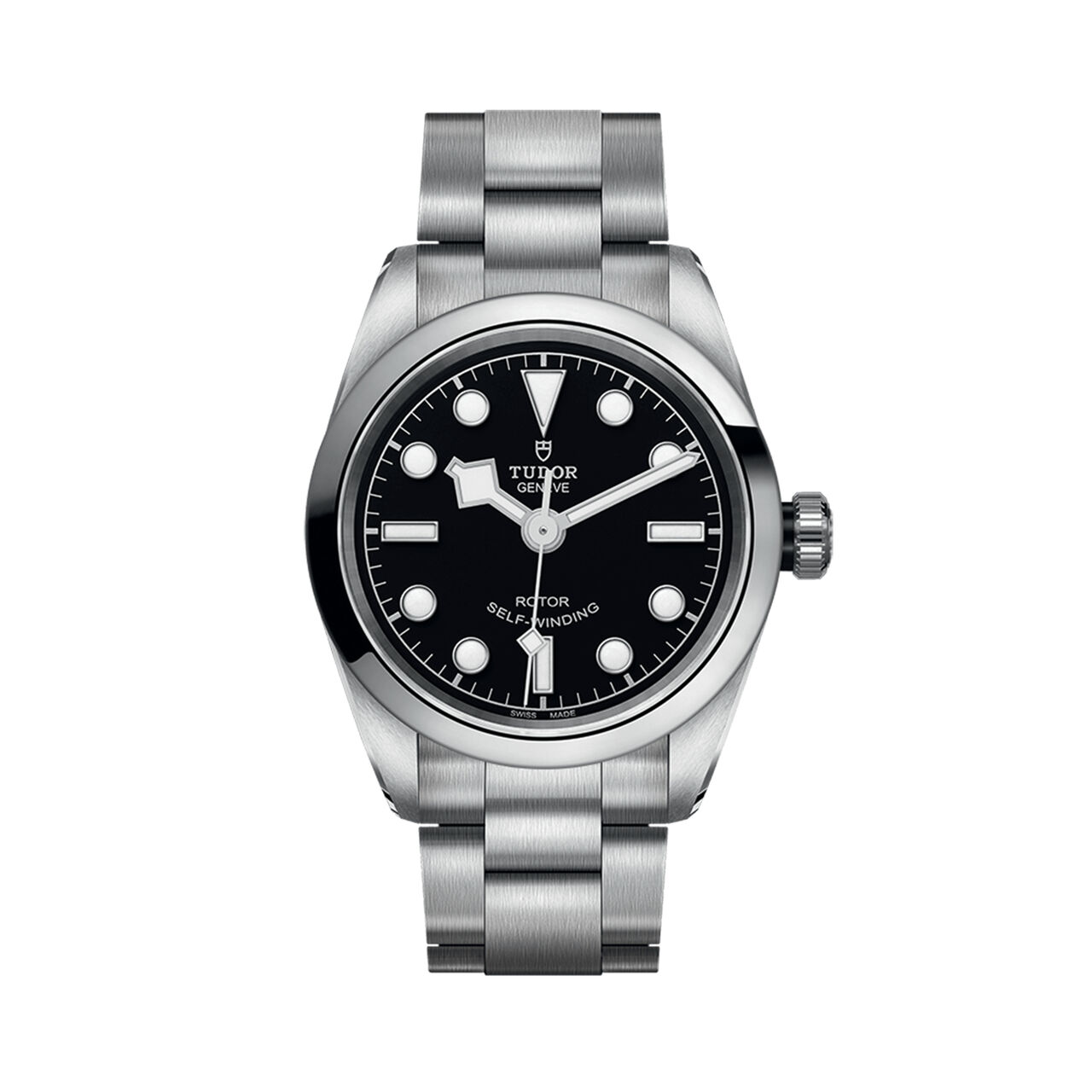 maison birks tudor black bay 32 32 mm steel case steel bracelet black dial m79580 0001 image number 0