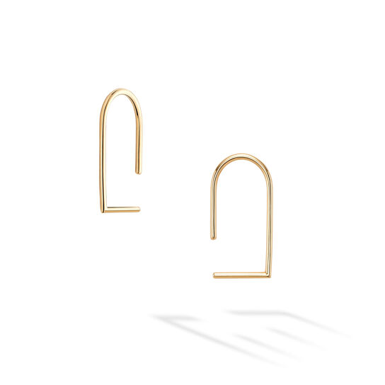 Birks Essentials Yellow Gold Wire Earrings image number 0