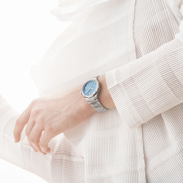 Riviera 33 mm quartz en acier inoxydable