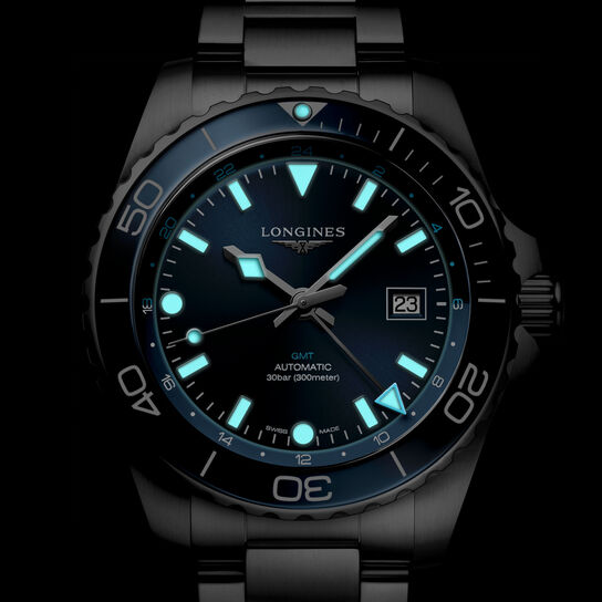 Longines HydroConquest GMT 43 mm Stainless Steel L3.890.4.96.6 image number 3