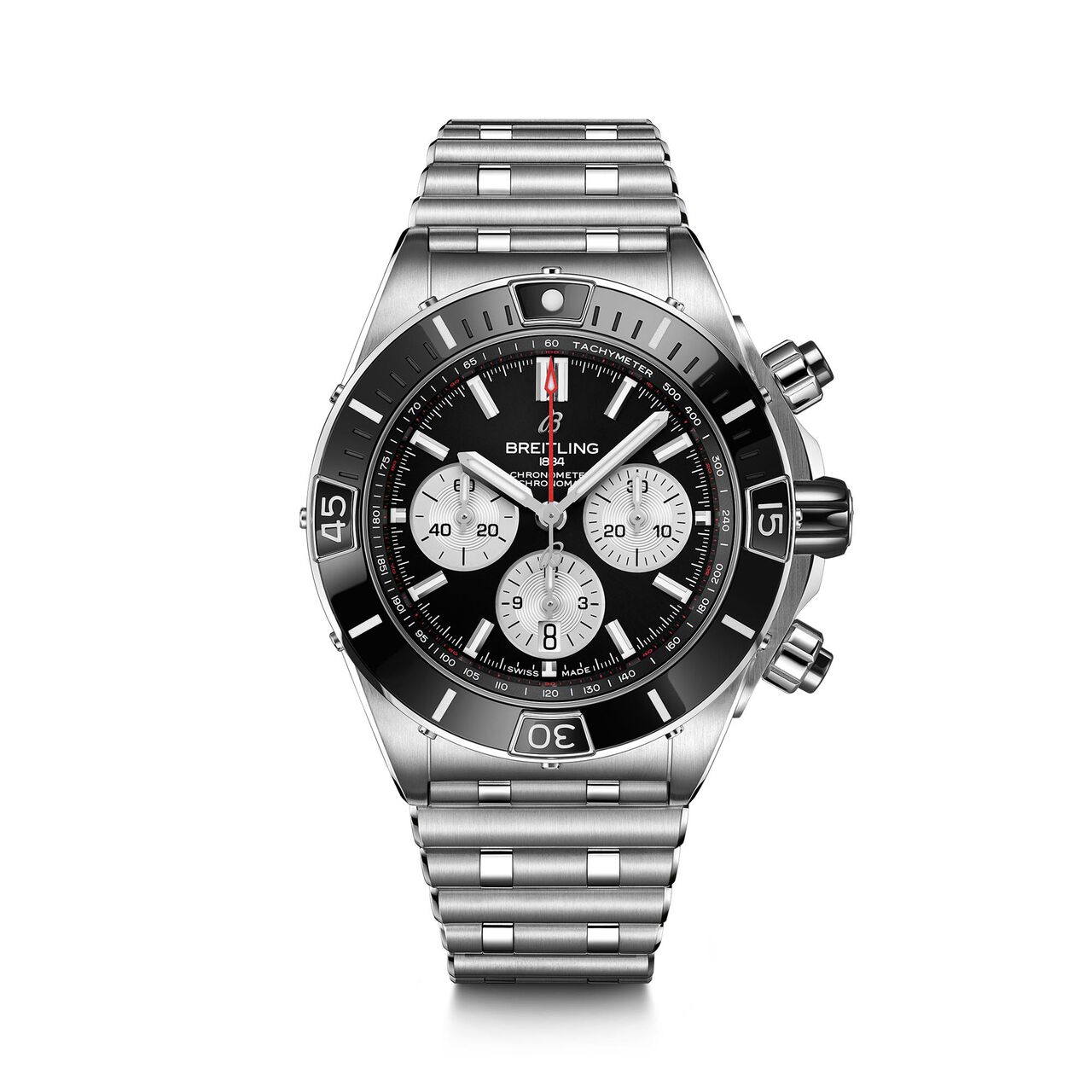breitling-super-chronomat-b01-44-steel-black-ab0136251b1a1-front image number 0